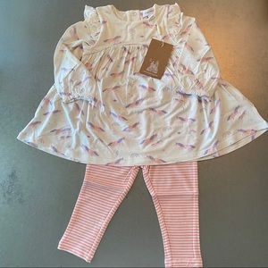 Two Piece Set - Unicorns- Soft Bamboo Blend